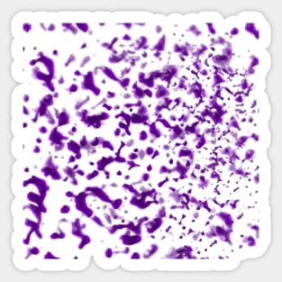 Paint Spatter Purple Sticker